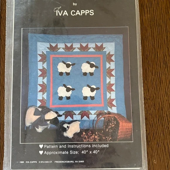 Quilt Pattern Set with Sheep and Geometric Designs - Picture 3 of 3